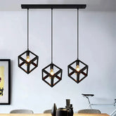 Industrial-style 3-light-hanging-fixture-for-kitchen-or-dining